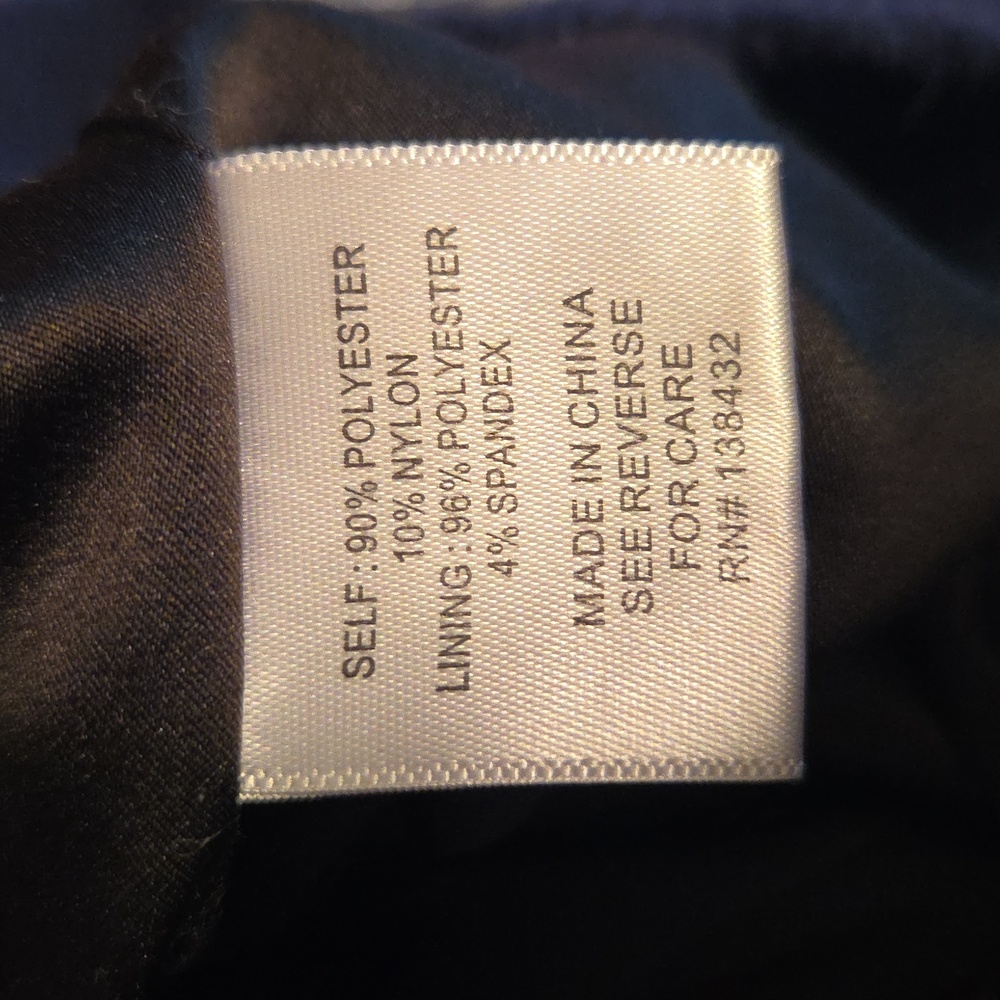 MODCLOTH Sociable Scholar Corduroy Jumper Skirtall Navy Blue Womens Size Large - Picture 8 of 8